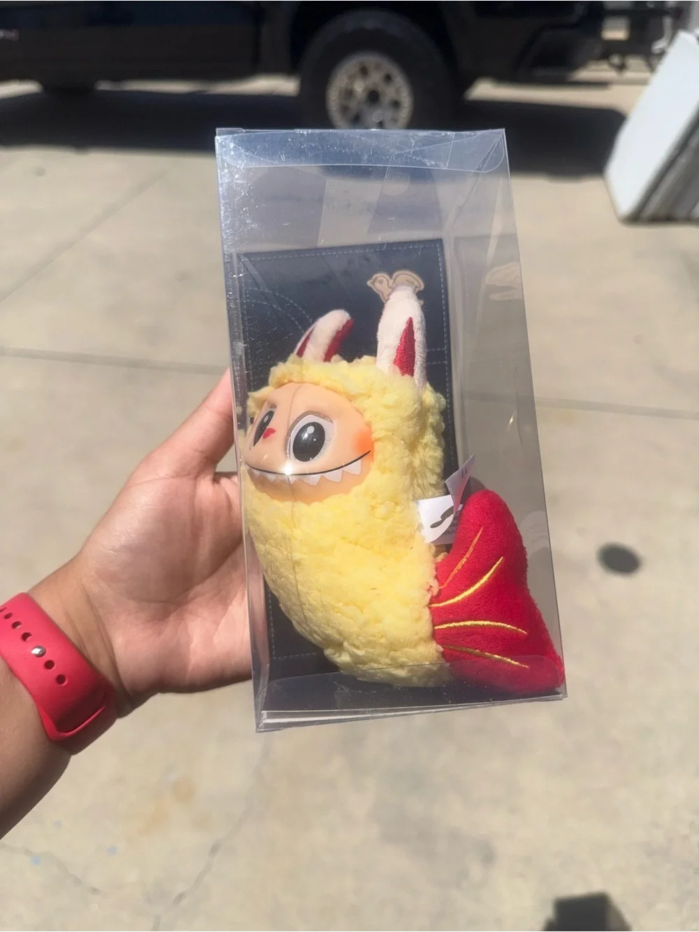 Yellow Plush Small Pet Costume Toy - Shrimp Lafufu